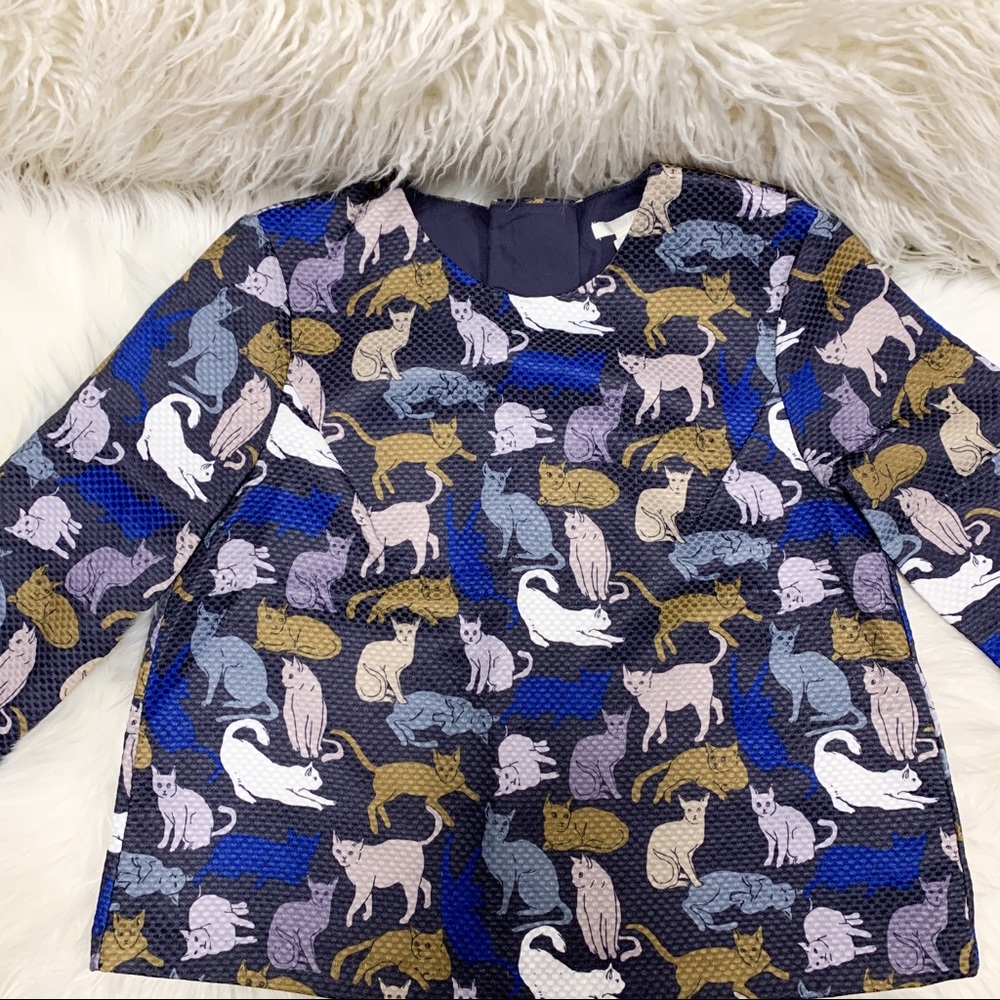 H&M 3/4 sleeve textured car blouse